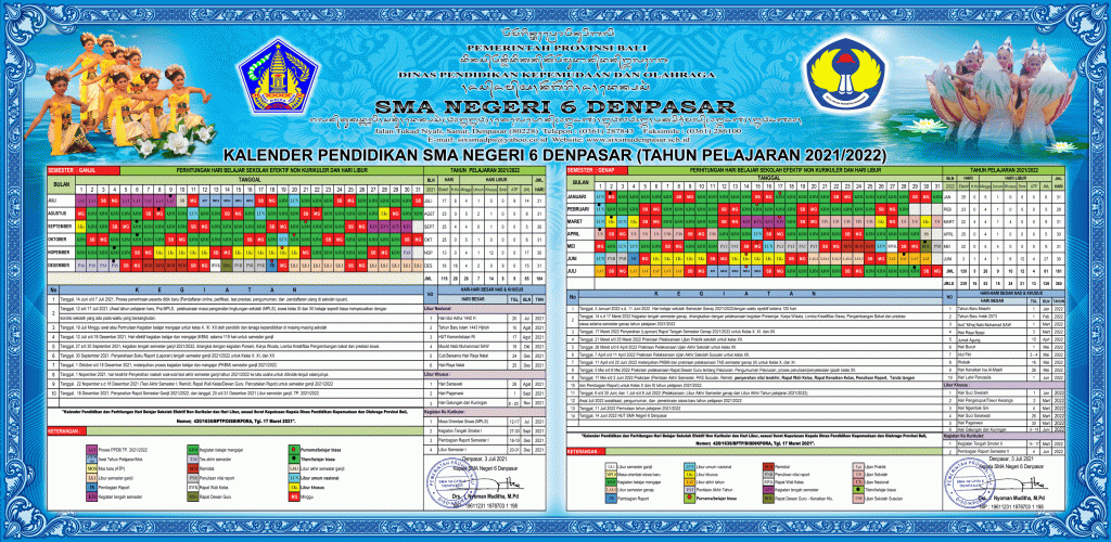 Akademik 2021 kalender sma Kalender Pendidikan
